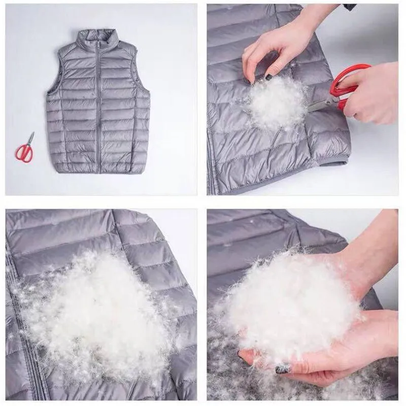 

2019 New Fashion Brand Men Sleeveless Jacket Winter Ultralight White Duck Down Vest Male Slim Vest Mens Windproof Warm Waistcoat