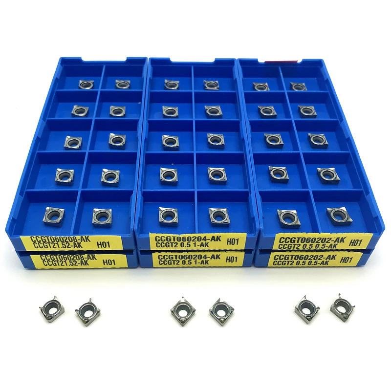 

CCGT060208 AK H01Turning tool for aluminum Cutting tool CNC carbide inserts CCGT 060208 aluminum inserts lathe tools