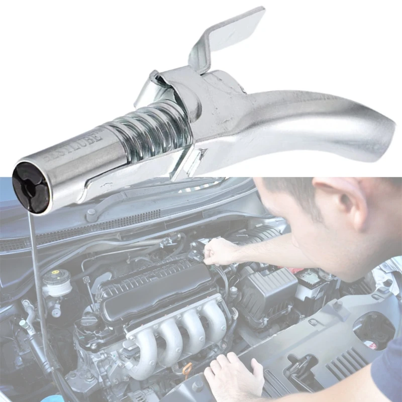 Grease Gun Coupler Extra Reach for Recessed Fittings High-pressure Oil Injection Nozzles Car Replacement Parts G5AD |