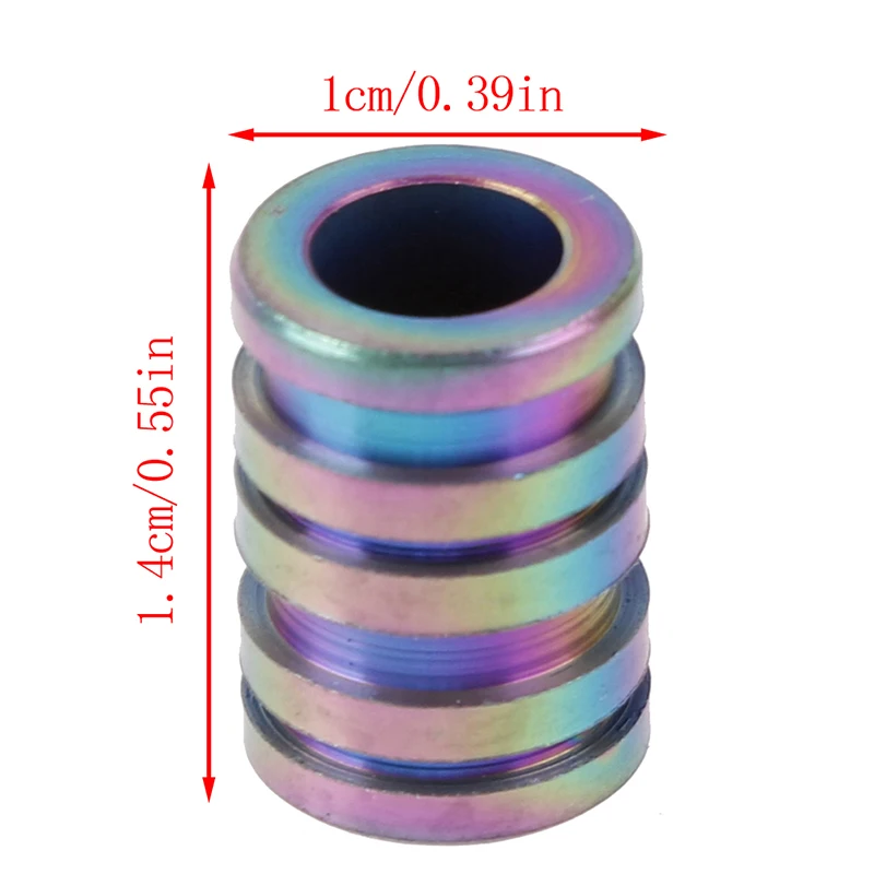 

S/L Titanium Alloy Knife Beads Rope Cord EDC Paracord Bead Pendant Student Outdoor Supplies