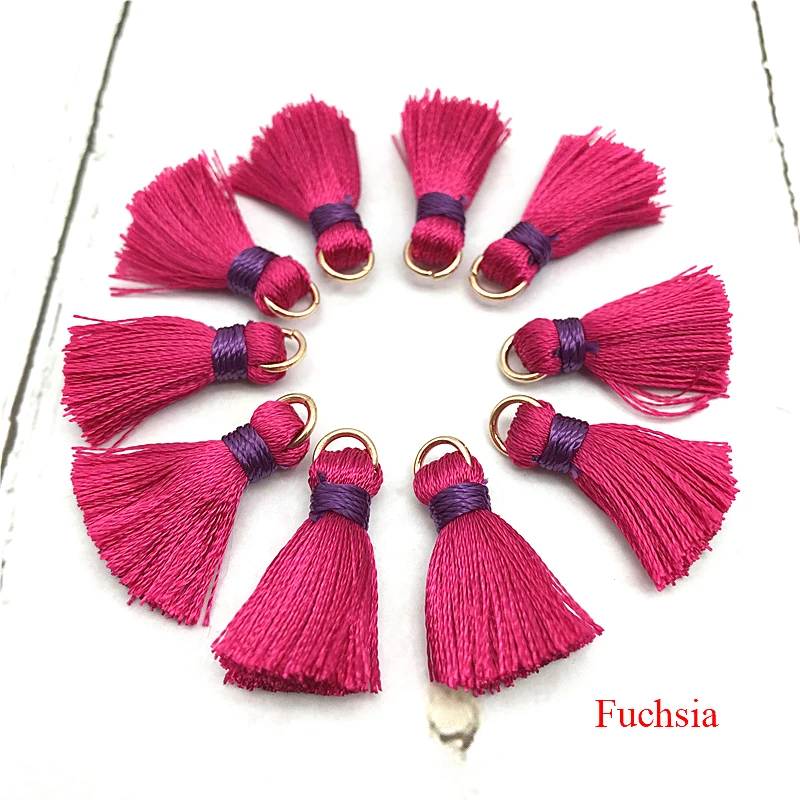 100 шт./упак. 21 цвет фурнитура для кисточек цветок шелковые Подвески