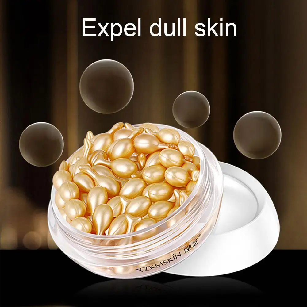 

Placenta Capsule Face Serum Essence Day Night Facial Serum Moisturizing Anti-wrinkle Anti-aging Whitening Firming