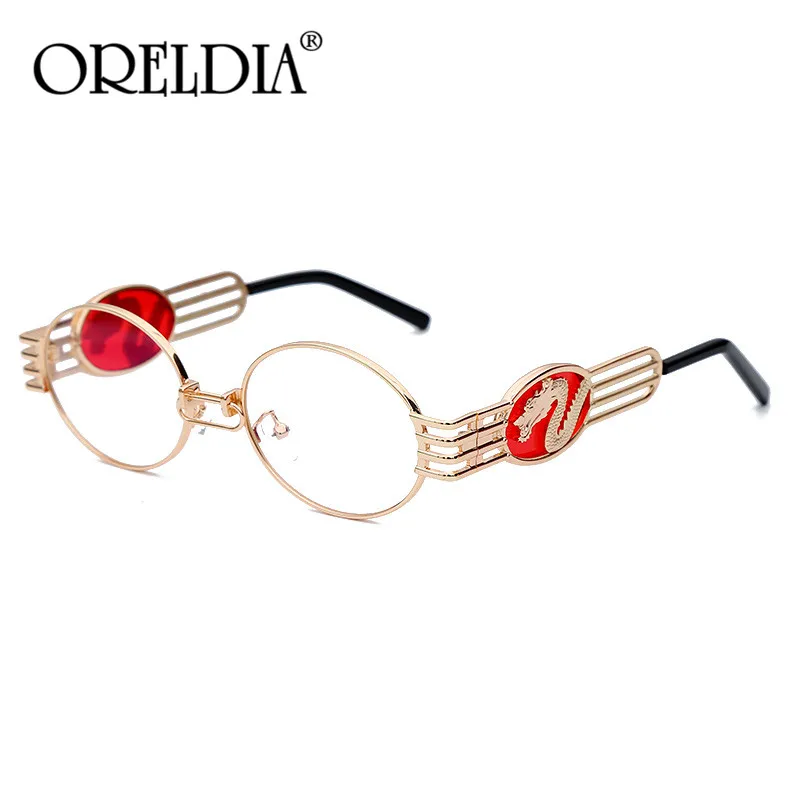 2019 Винтажные Солнцезащитные очки в стиле стимпанк мужские роскошные брендовые