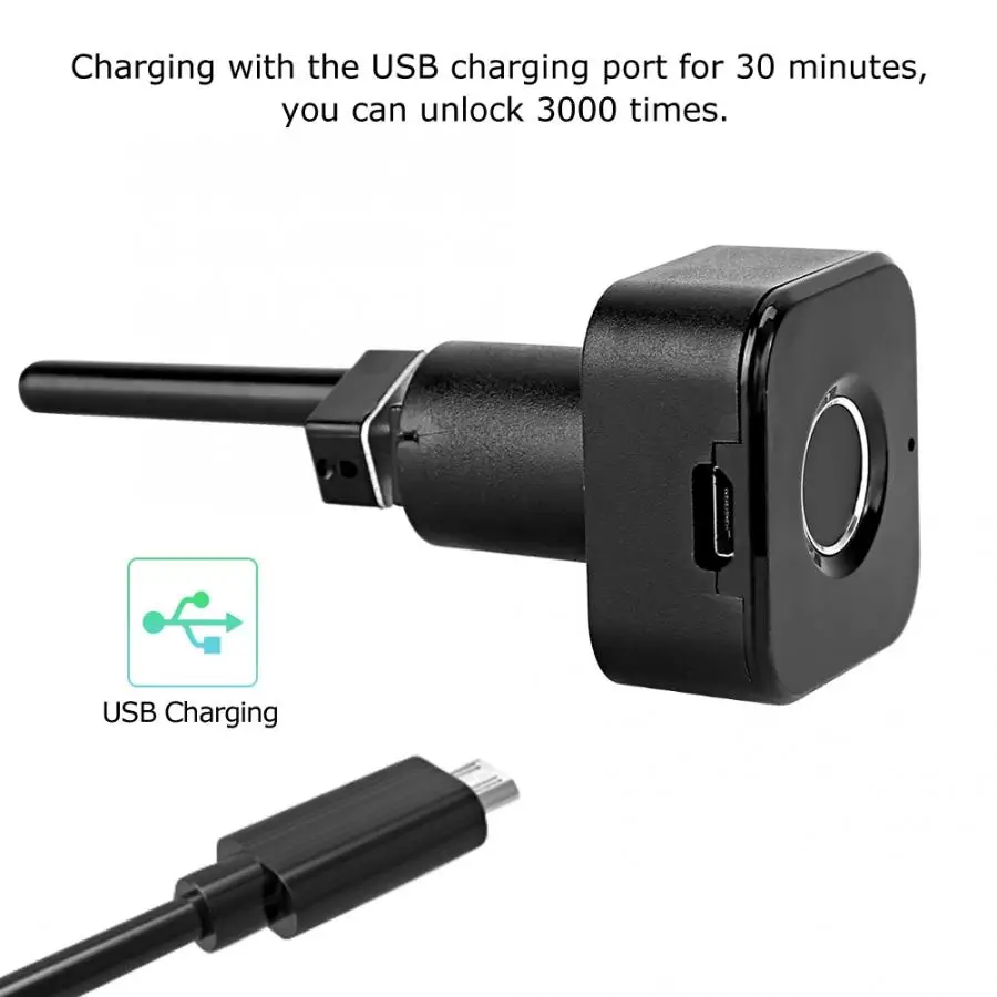 Умный Замок для шкафа с отпечатком пальца цифровой защитный замок USB