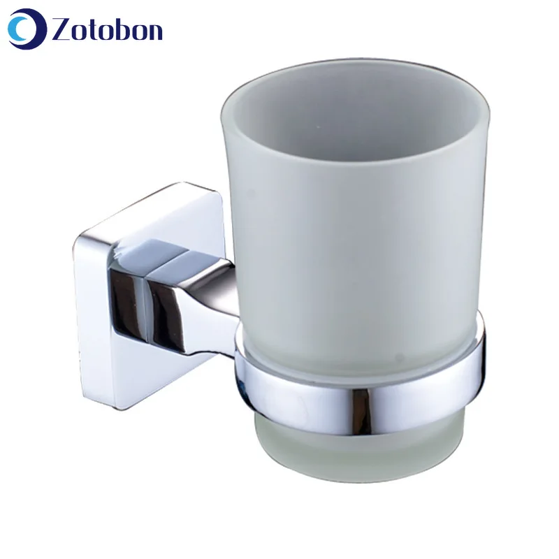 ZOTOBON Bath Polish Acrylic Glass Cup Holders Tumbler Holder Toothbrush Single Bathroom Accessories F78 | Обустройство дома