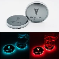 for pontiac vibe optima g3 g4 g5 g6 g8 wave gto sunfire solstice car led shiny water cup mat luminous coaster atmosphere light