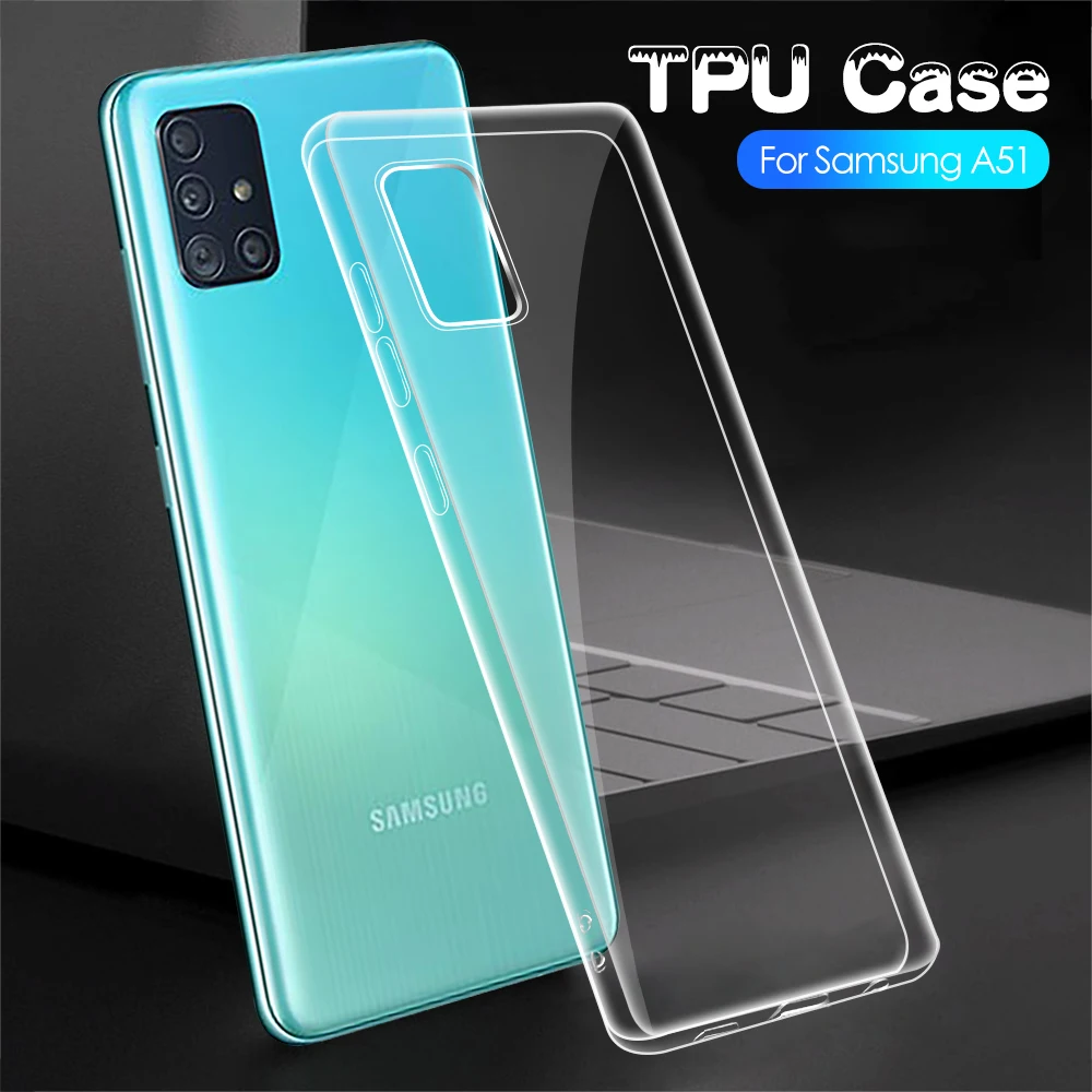 Прозрачный мягкий чехол из ТПУ для телефона Samsung A50 A40 A30S M30S S11 Plus S11E Galaxy A71 A51 A90 A80 A70