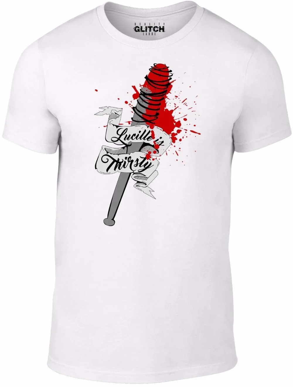 

Lucille is thirsty T-shirt inspired by Walking Dead Zombies Walkers TV 2019 New Funny Tea Casual Gentlemen Short Mouw T-shirts