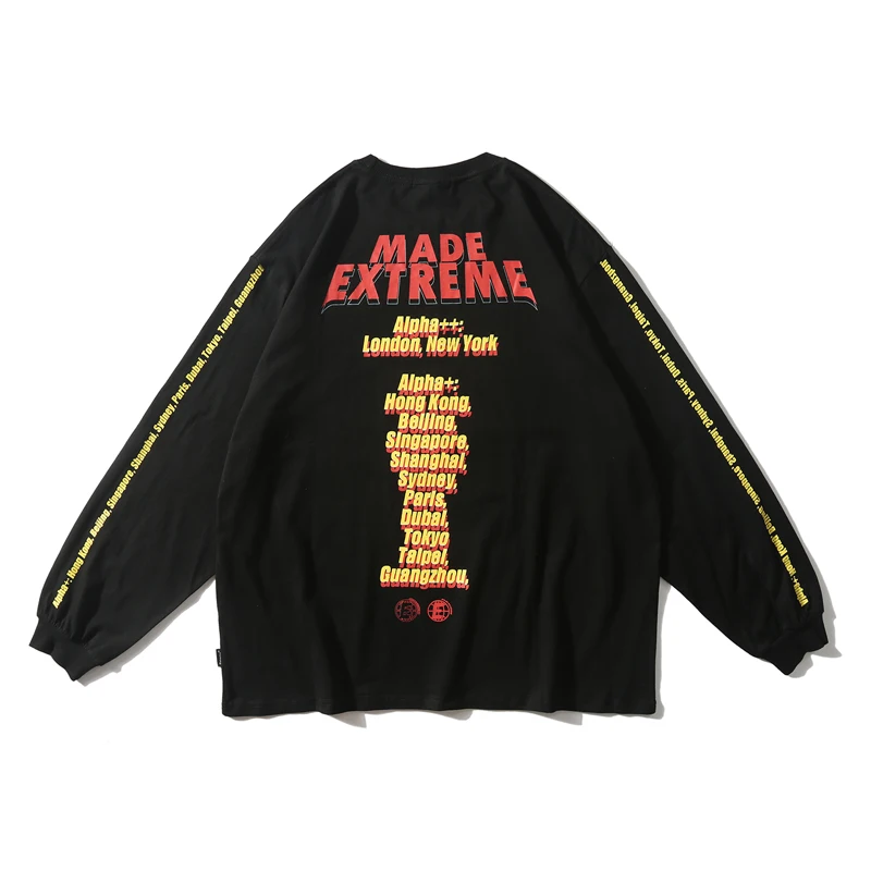 Мужские футболки с длинным рукавом винтажный принт Статуя Свободы большие