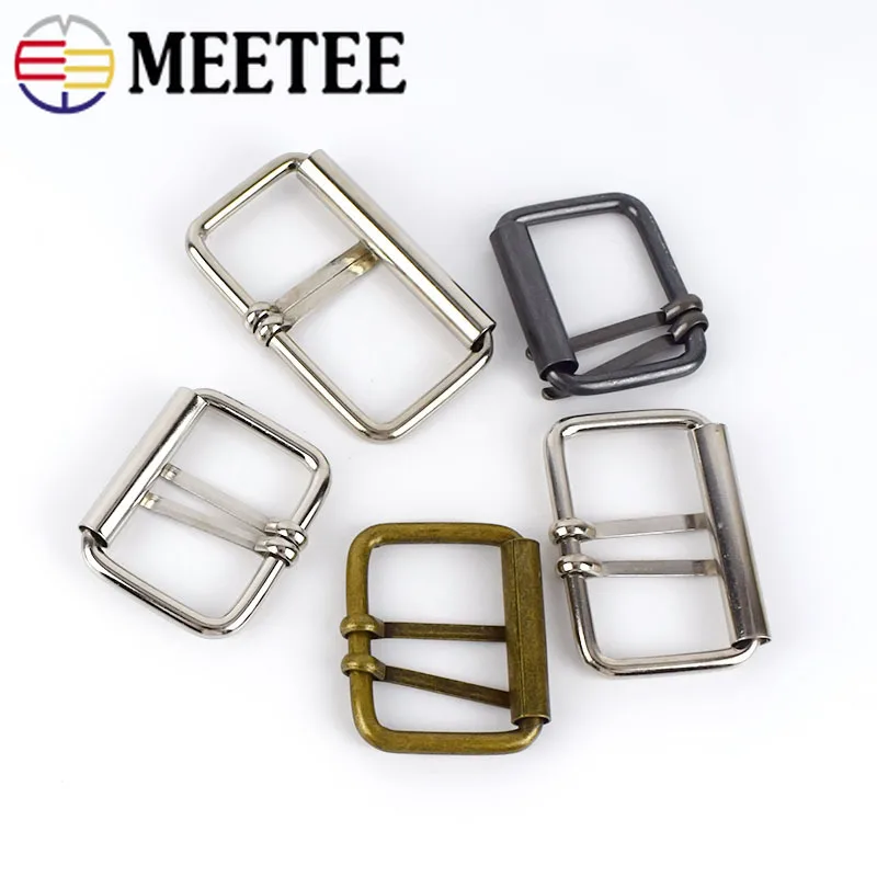 Meetee 4/10p 40/50/60 мм металлическая двойная пряжка для ремня роликовая Пряжка пальто