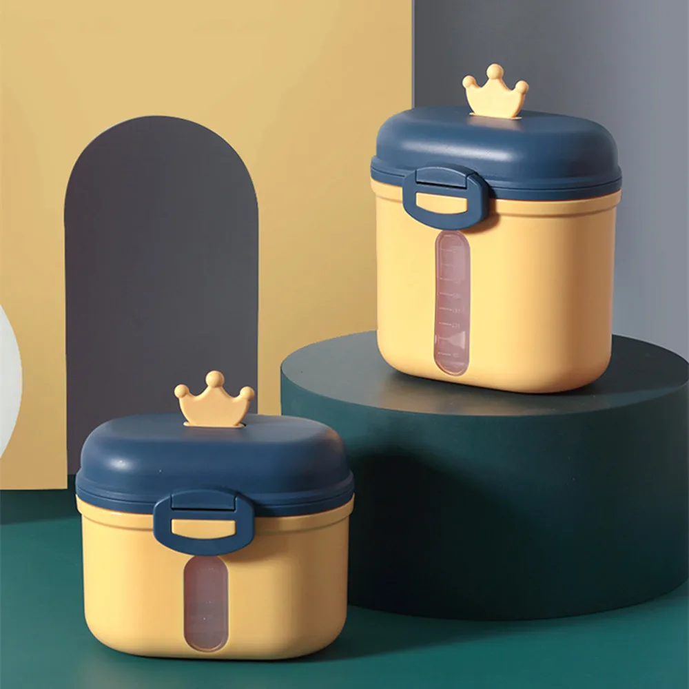 

Baby Essential Food Storage Box Capacity Cereal Portable Infant Milk Powder Box Toddler Formula Dispenser Snacks Container