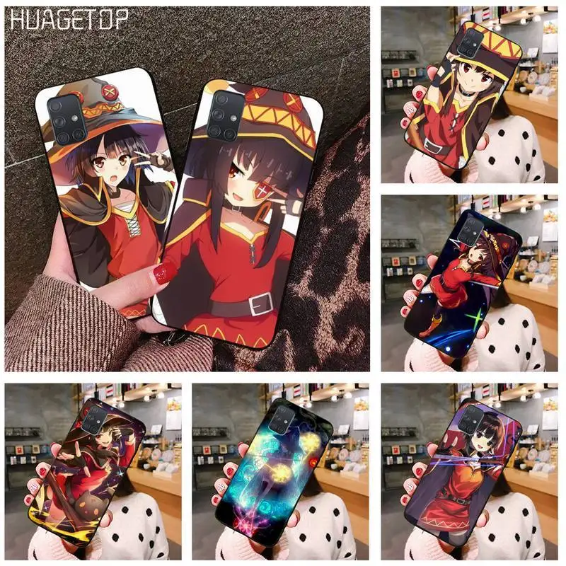 

HUAGETOP KonoSuba Megumin Kono Soft Phone Case Capa For Samsung Galaxy A21S A01 A11 A31 A81 A10 A20E A30 A40 A50 A70 A80 A71 A51