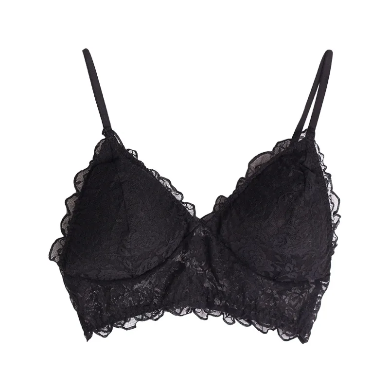 Женское 100% реальное женское нижнее белье без косточек с регулируемыми бретелями