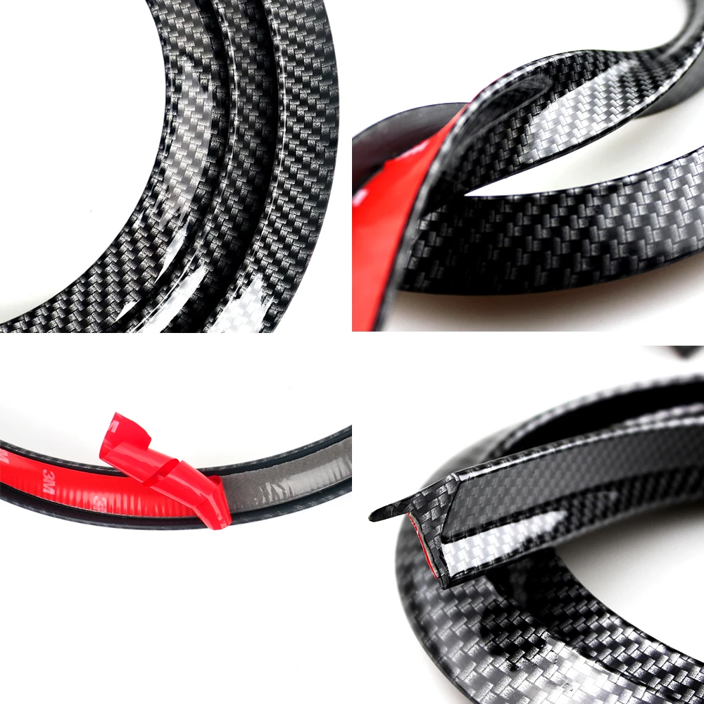 1 5 м защитная полоса против столкновений из углеродного волокна царапин Наклейка