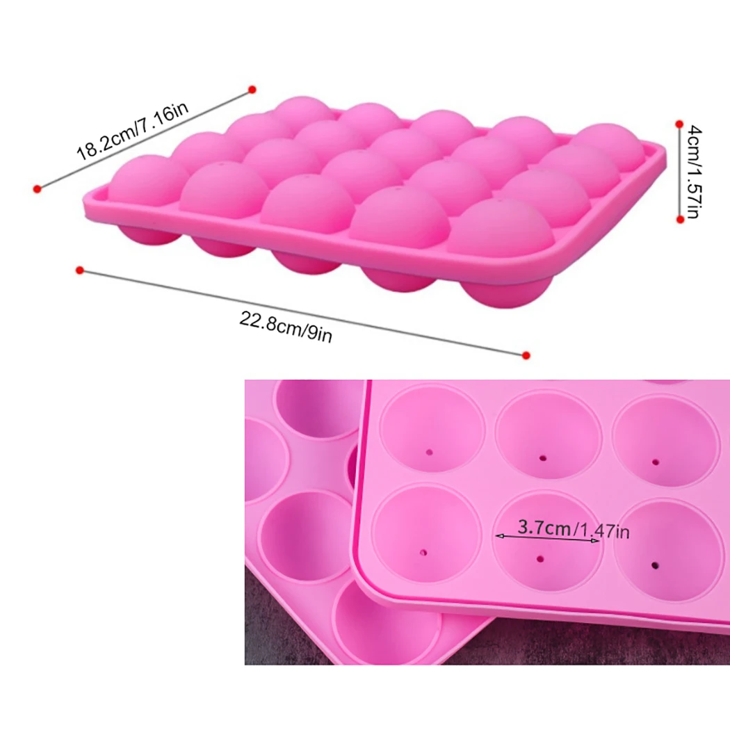 

Round Heart Silicone Lollipop Mold Flower Candy Chocolate Molds Cake Decorating Form Bake Bakeware Tool Lolipops Cake Molds