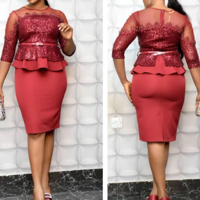 Рождественские модные комплекты из двух предметов африканская женская блузка с