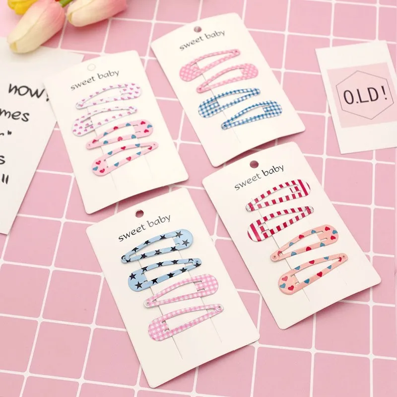 4 шт. новые милые заколки с пентаграммой ВВ детские для волос головной убор