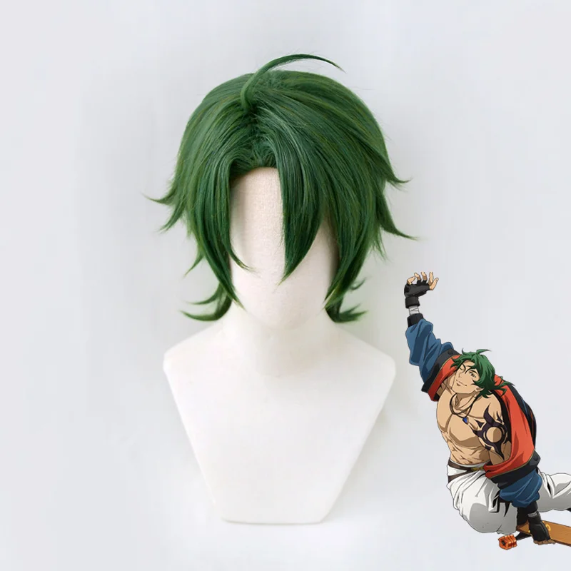Joe Green Short Wig Cosplay Costume SK8 the Infinity Heat Resistant Synthetic Hair SK Eight Men Women Party Role Play Wigs