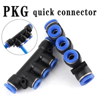 pneumatic quick connector quick plug tracheal plastic connector five way pkg 4 6 8 10 12mm pkg variable diameter