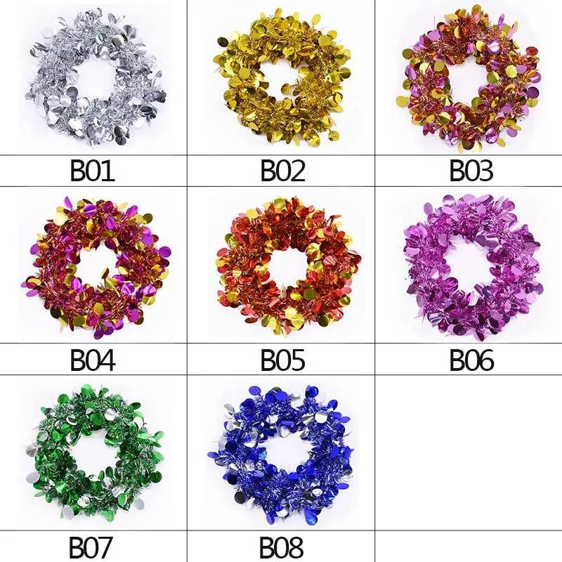 Красочная фотография рождественская елка мишура украшение для вечерние