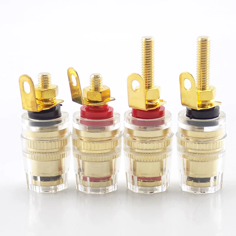 Разъем типа банан 4 мм красный черный 1/4 1/2 шт.|Соединители| |