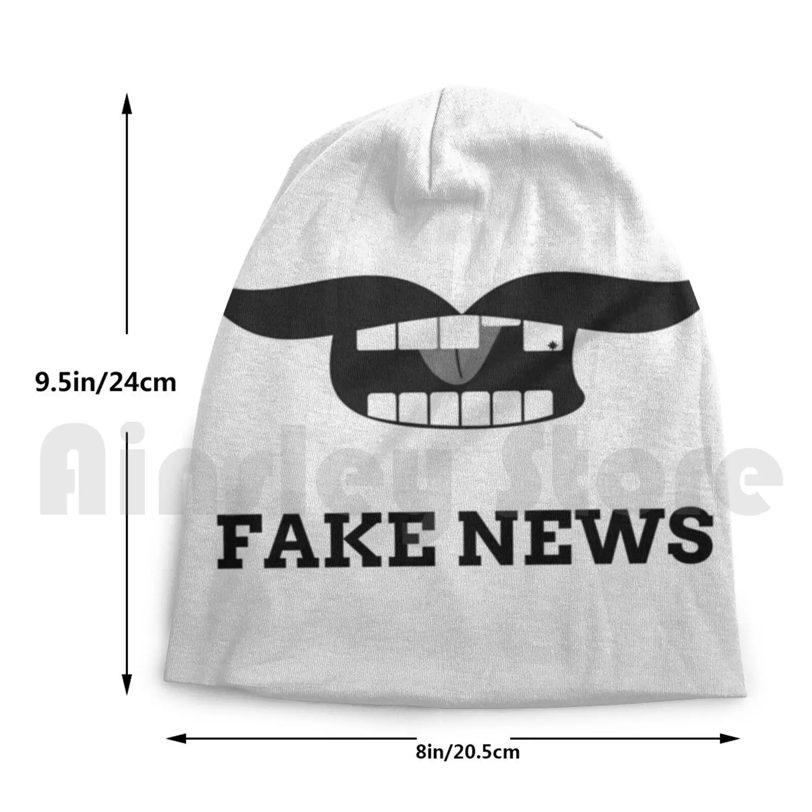 White Fake News Face Beanies Knit Hat Hip Hop Trump | Аксессуары для одежды