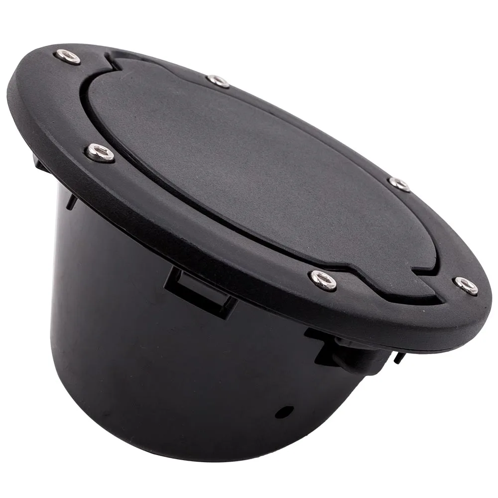 Алюминиевый Топливный Наполнитель двери газовая крышка Черный для Jeep Wrangler JK