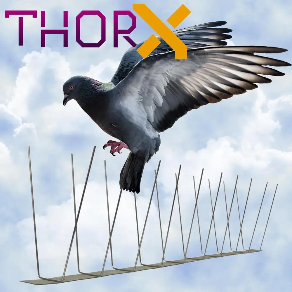 WL 02 TH 2 ряда шипы для отпугивания голубей на основе нержавеющей стали высокого