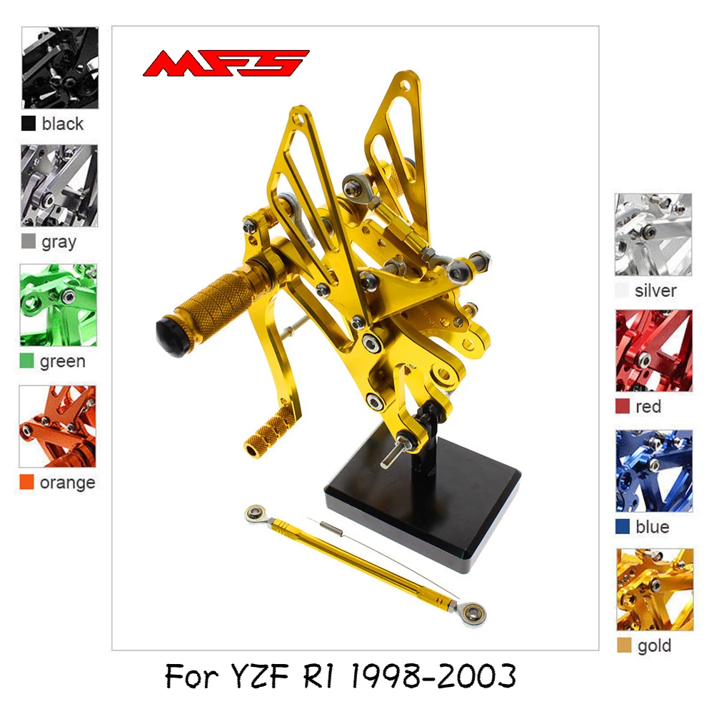 Комплект аксессуаров для мотоцикла MFS регулируемая подставка ног с ЧПУ Yamaha YZF R1 1998