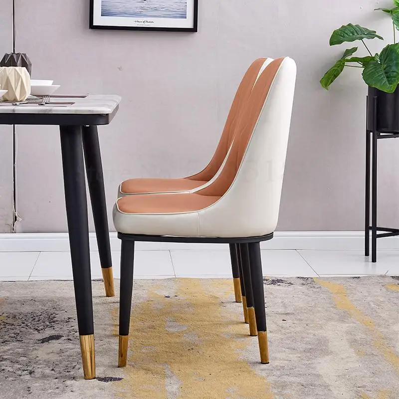 Сеточный красный стул для макияжа североевропейское легкое роскошное обеденное