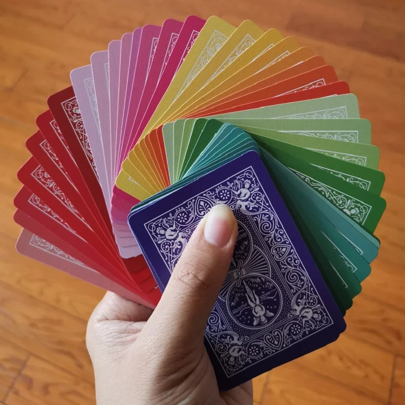 

Bicycle Rainbow V2 Playing Cards by EPCS Gorgeous Colorful Cardistry Deck Poker Magic Card Games Magic Tricks Props