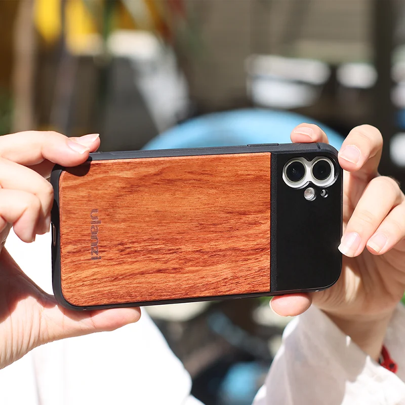 Ulanzi 17 мм резьба Деревянный чехол для телефона для iPhone 8 Plus Xs Max XR для iPhone 11 Pro Max