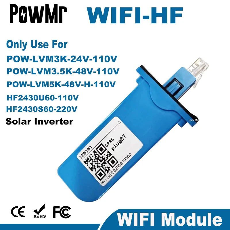 

PowMr WIFI модуль используется для POW/HF решетки чистая синусоида гибридный солнечный инвертор обновление данных каждые пять минут беспроводное ...