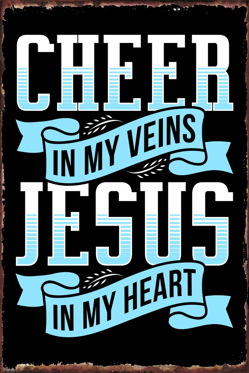 

Cheer In My Veins Wall Decor Room Decoration Retro Vintage Metal Sign Tin Sign Tin Plates For Art Cafe Pub Home Club Man Cave