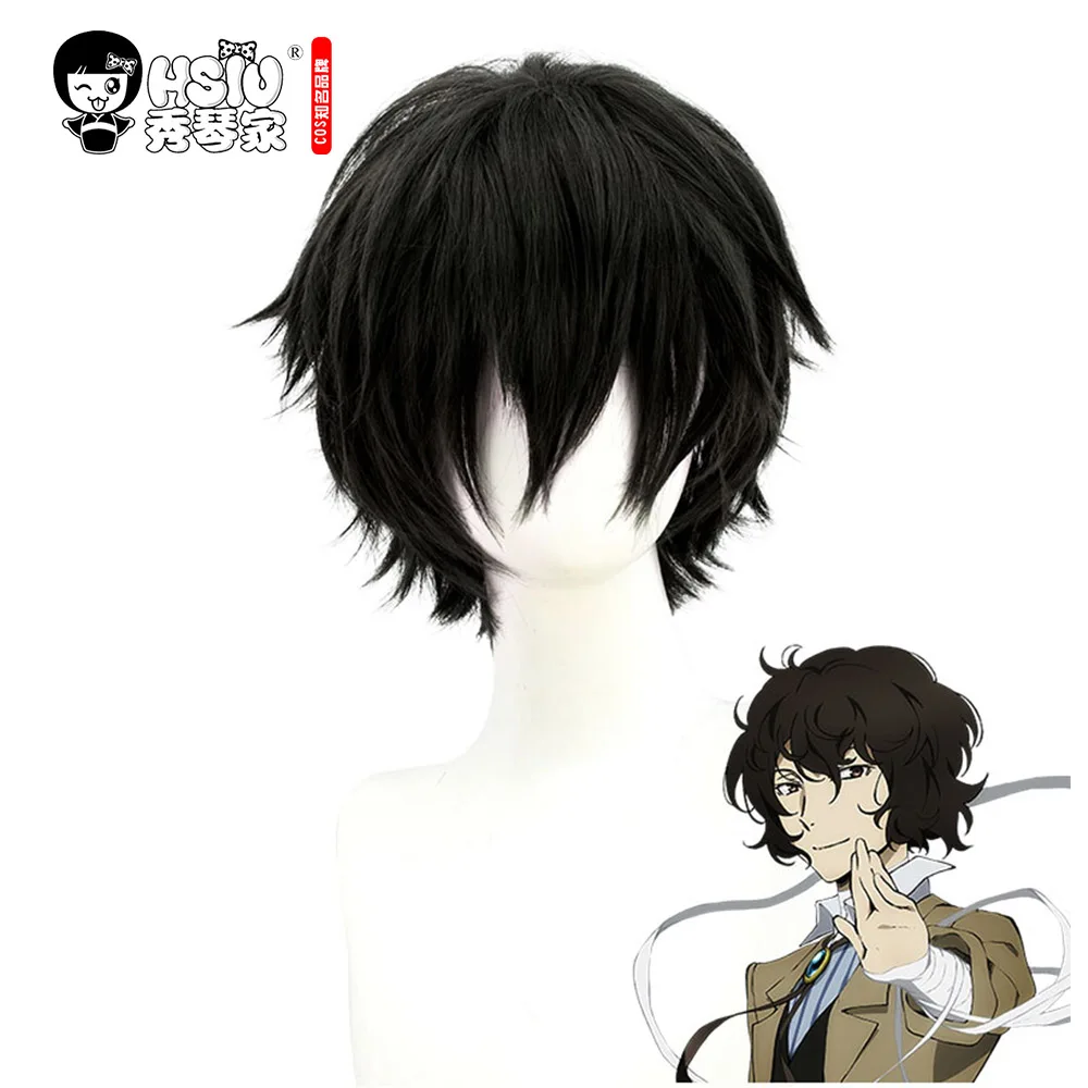Парик из синтетического волокна для косплея HSIU Anime Bungo бродячие псы дазай Осаму