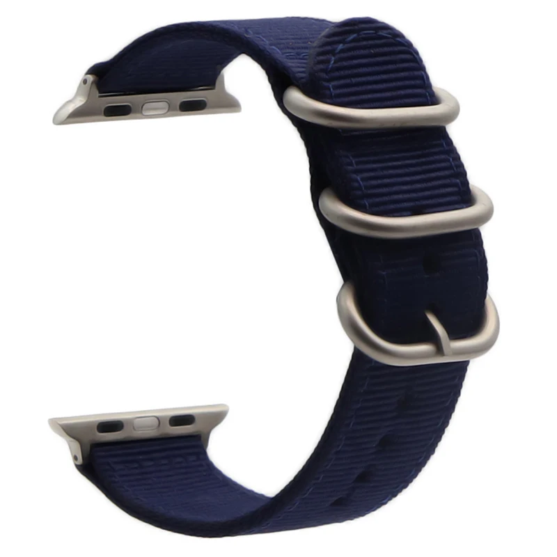 Лидер продаж нейлоновый ремешок для часов для Apple Watch 3/2/1 серии спортивный кожаный браслет, 42 мм, 38 мм, ремешок для наручных часов iwatch - Цвет ремешка: Dark blue S
