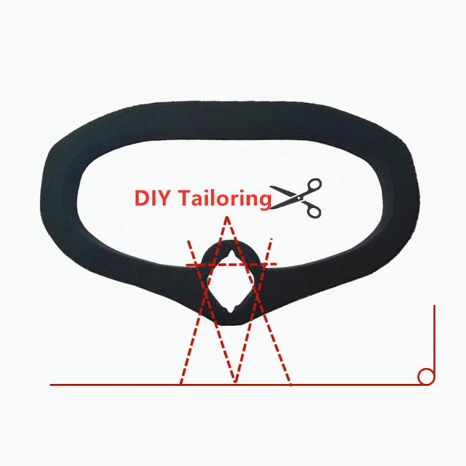 

Губчатая Накладка для глаз для DJI Digital DIY Racing Drone, запасная черная накладка