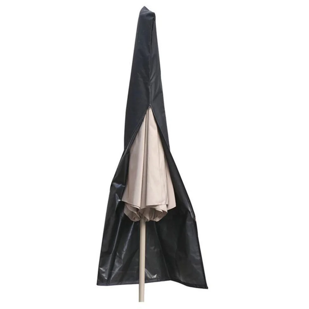 

1Pc Outdoor Parasol Cover Terrace Parasol Cover Garden Umbrella Cover Waterproof Cover (Black)