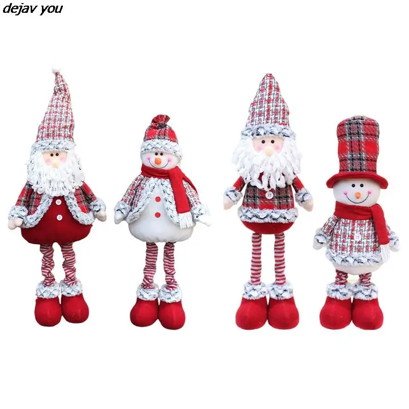 

Retractable Christmas Snowman Standing Doll Gift Santa Merry Christmas Decor For Children Xmas Gifts New Year Toy