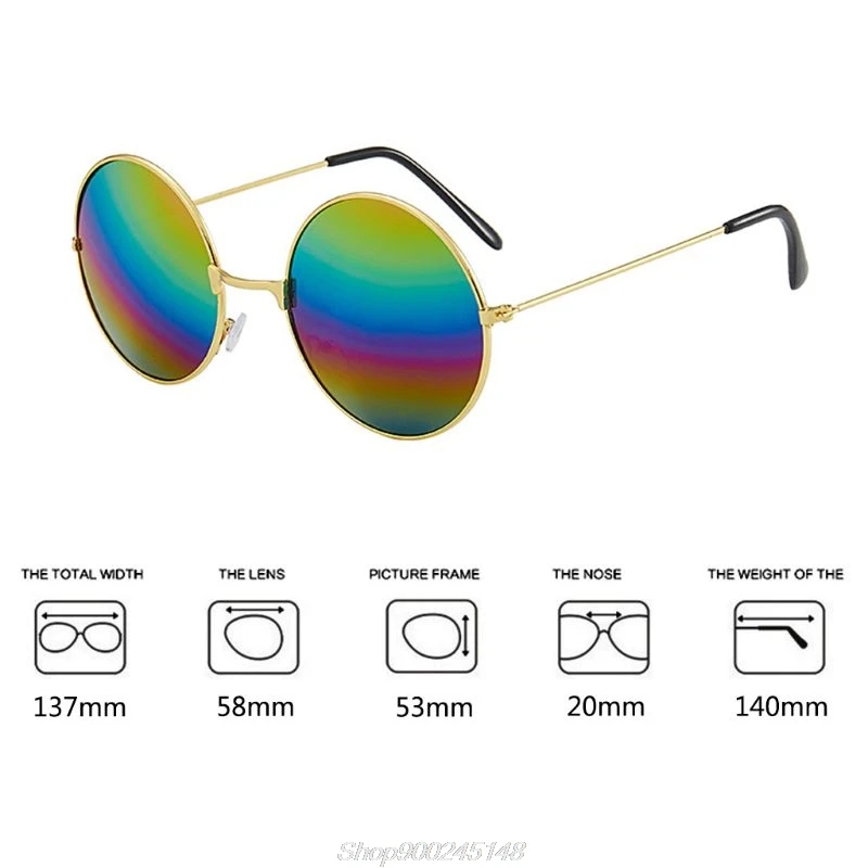 

Men Women Vintage Round Sun Glasses New Fashion Unisex Candy Round Mirror Sunglasses UV 400 Eyes Protection Glasses Jy18 20