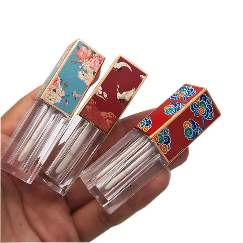 Новинка пустой тюбик для блеска губ 3 5 мл с крышкой 3D рисунка квадратная