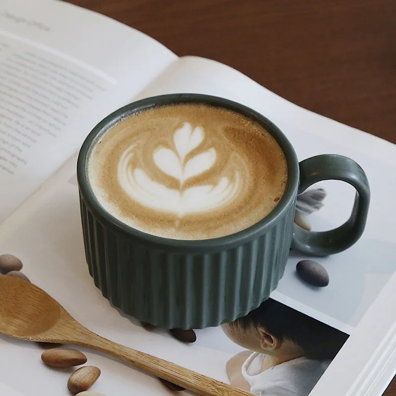 

Retro Style Mug With Lid Handle Household Solid Mugs Ceramic Water Cup Kitchen Drinkware Office Coffee Cups Tazas De Café