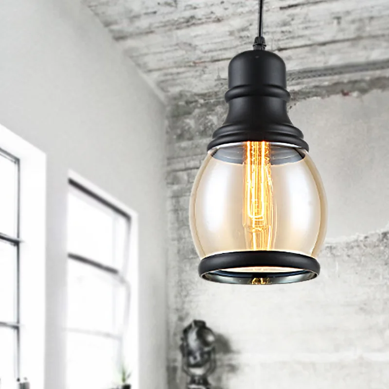 Американская кантри винтажная столовая лампа кафе чердак бар личность