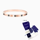 Модные ювелирные аксессуары SWA Новый тактический браслет, черный, розовое золото, позолоченный браслет, женское розовое золото, мужские элегантные R