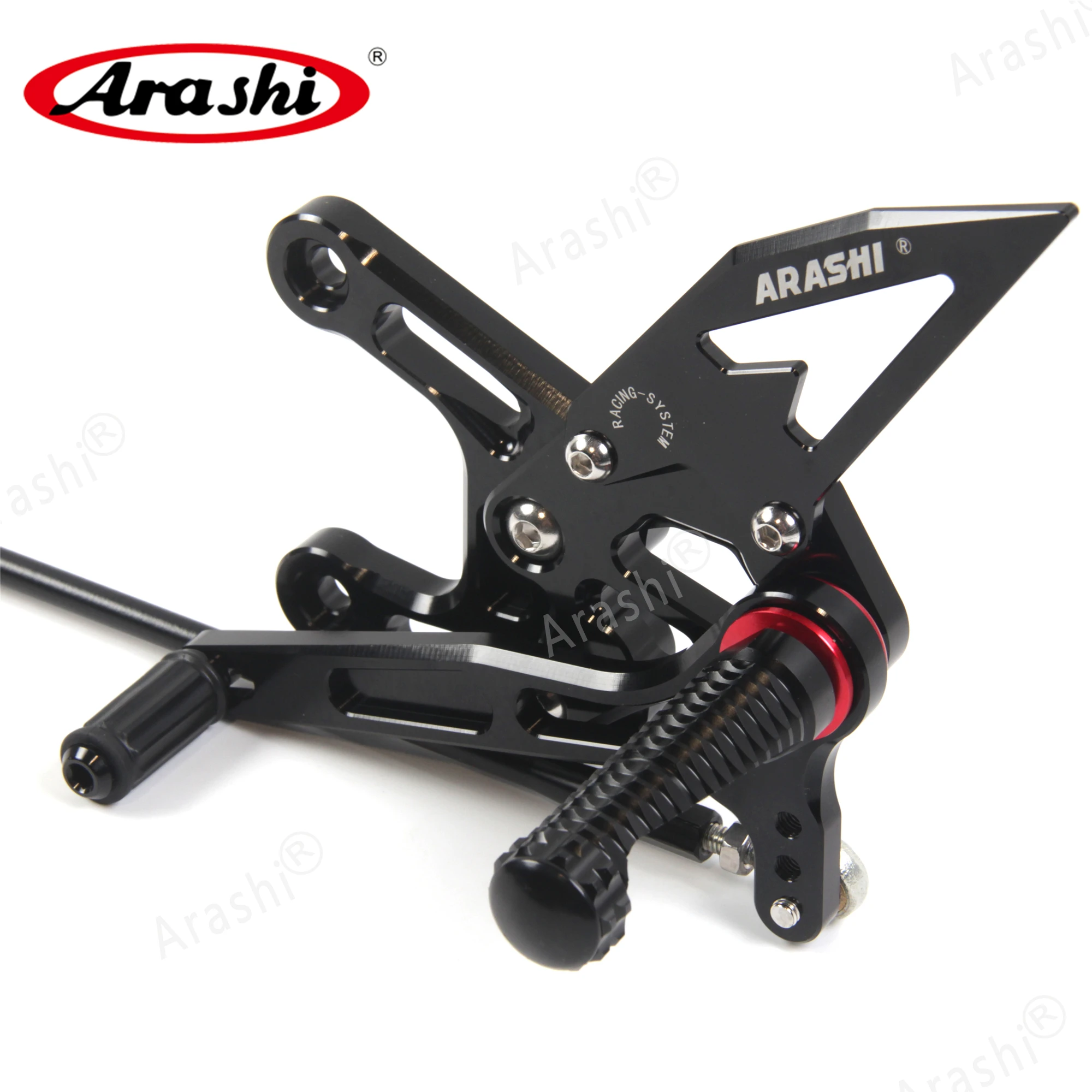 Arashi ZX10R NINJA CNC Регулируемая Задняя подставка для ног KAWASAKI ZX 10R 2011 2015 подножки