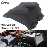 black electronic device holder with integrated storage for 2017 2018 can am maverick x3 models