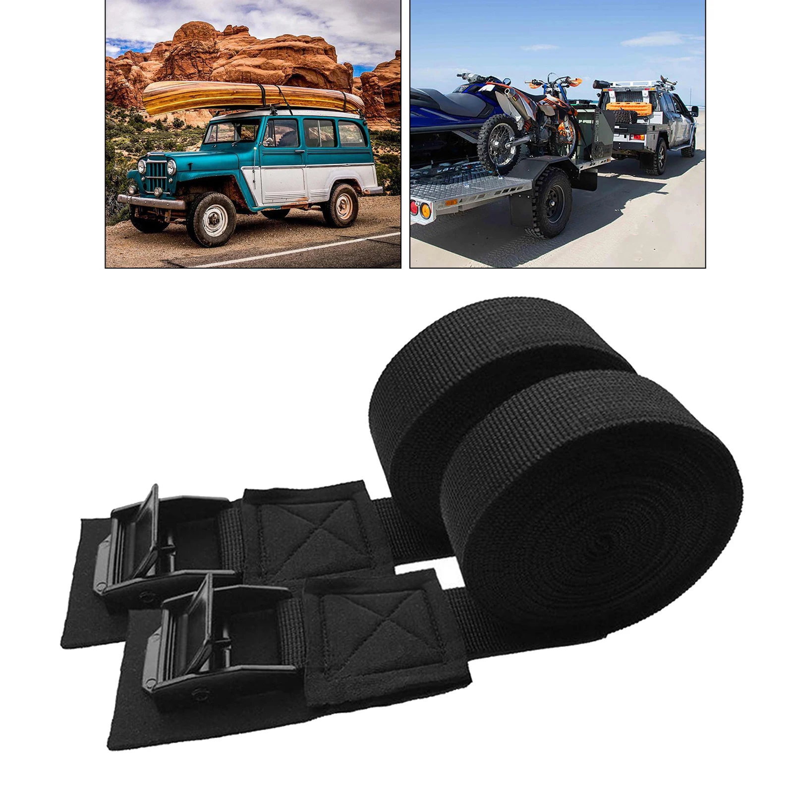 

3meters Car Tension Rope Tie Down Ratchet Belt Luggage Cargo Lashing Straps