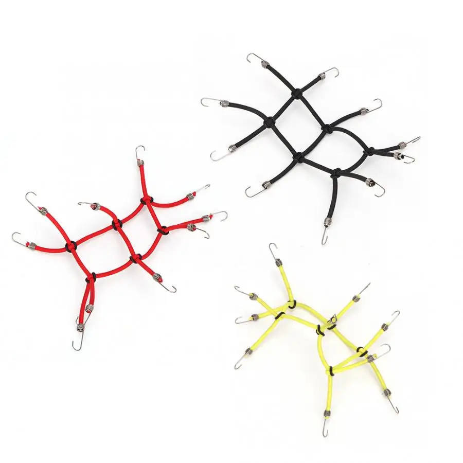 1/10 RC гусеничная мини эластичная багажная сетка с крючками Резиновая лента для