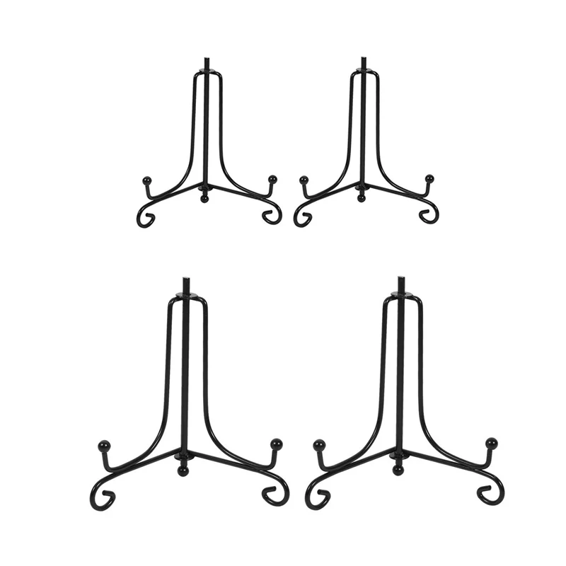 (2 упаковки) железная стойка дисплея черная мольберт пластина дисплей фото