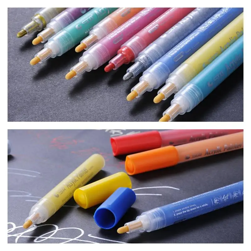 Водостойкие акриловые маркеры для краски керамики автомобильных шин металла